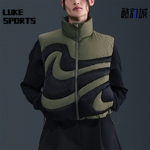 Series女士休闲运动复古羽绒马甲IH3981 Swoosh 222 耐克正品 Nike