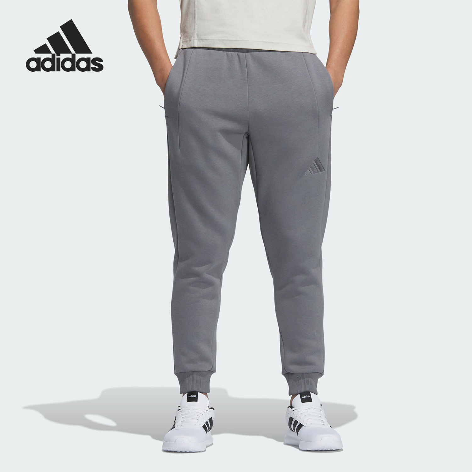 Adidas/阿迪达斯官方正品M MH KN PT男士针织保暖运动裤JY6962