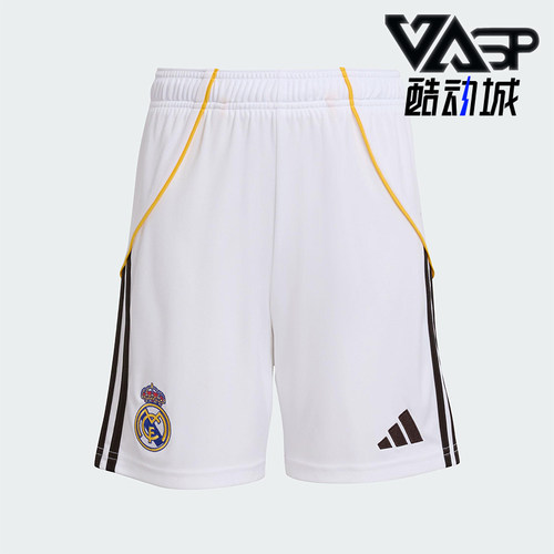 Adidas/阿迪达斯正品REAL H SHO Y大童经典透气足球短裤JN8878
