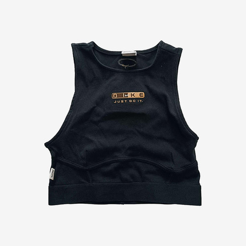 Nike/耐克正品新款女士透气运动针织休闲短款无袖背心DX6290-010