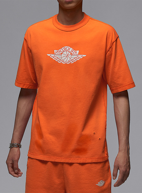 Nike/耐克正品JORDAN男士运动休闲透气经典针织短袖IB3131-820