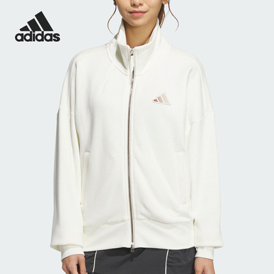Adidas/阿迪达斯官方正品LOGO KN JKT女士简约短款休闲外套JL6277