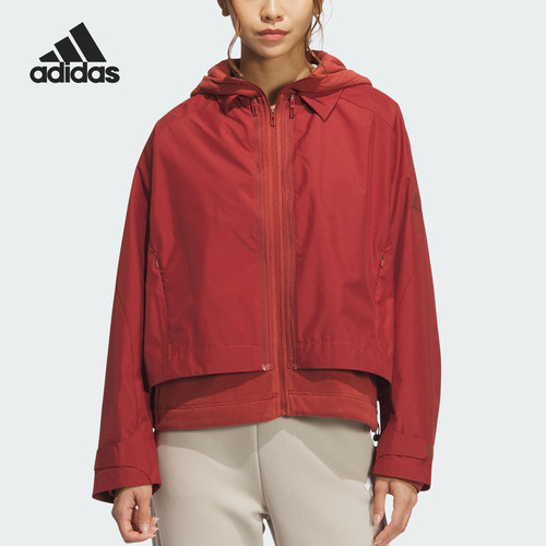 Adidas/阿迪达斯官方正品秋冬新款女士二合一运动梭织外套JM8855
