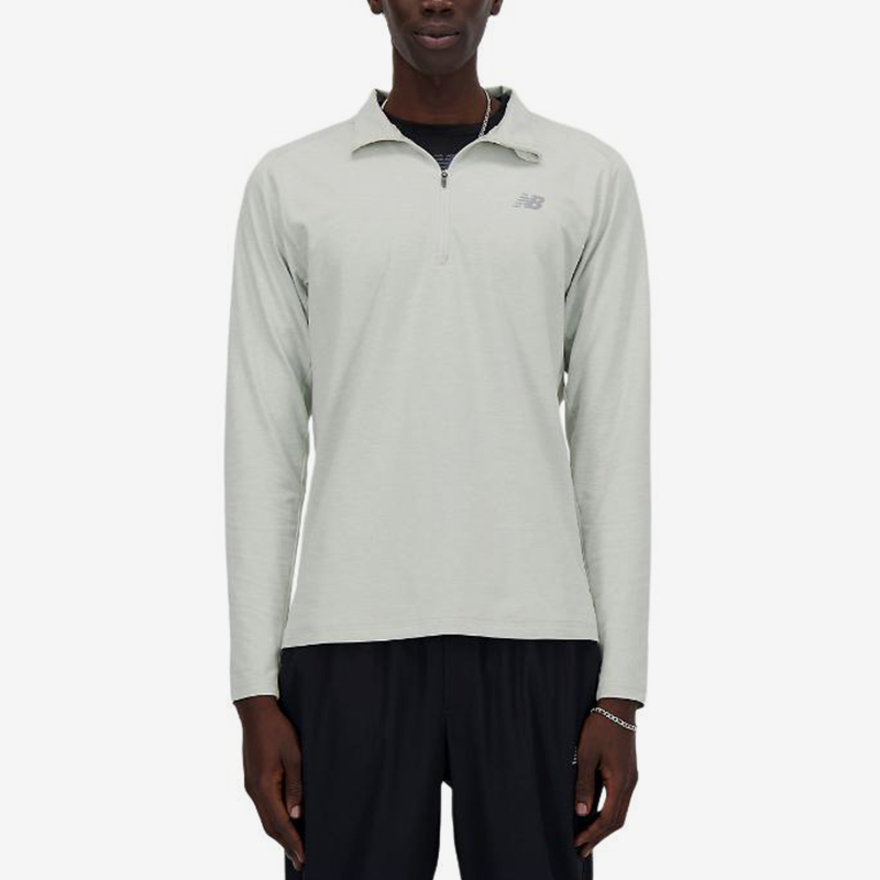 New Balance/NB正品2025新款男子户外休闲翻领长袖T恤MT41915-AG