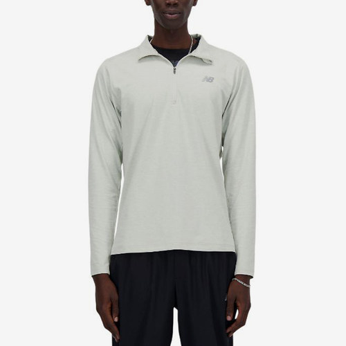 New Balance/NB正品2025新款男子户外休闲翻领长袖T恤MT41915-AG