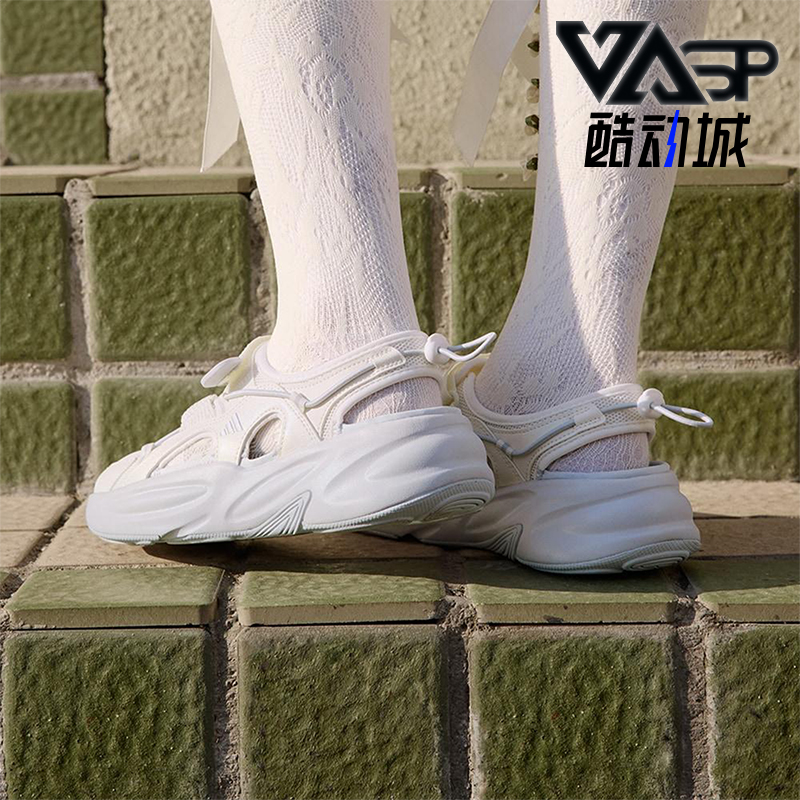 Adidas/阿迪达斯正品OZWAVE SANDAL女士经典魔术贴透气凉鞋JS4576