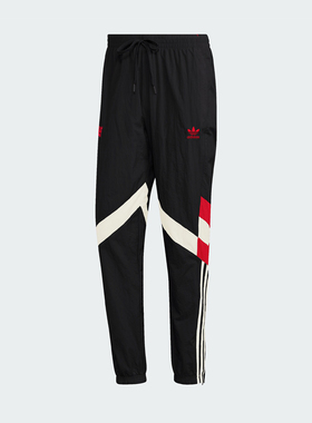 Adidas/阿迪达斯官方正品三叶草男士梭织足球运动拼接长裤IS6527
