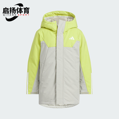 Adidas/阿迪达斯正品JK L PARKA DOWN儿童保暖拼接羽绒服KC5410