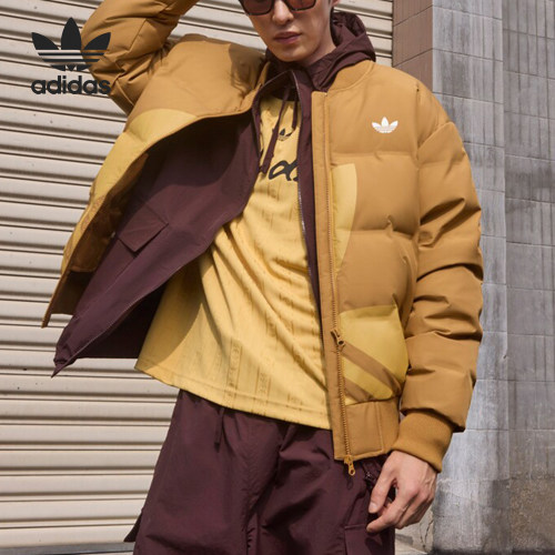 阿迪达斯男女防风保暖羽绒服