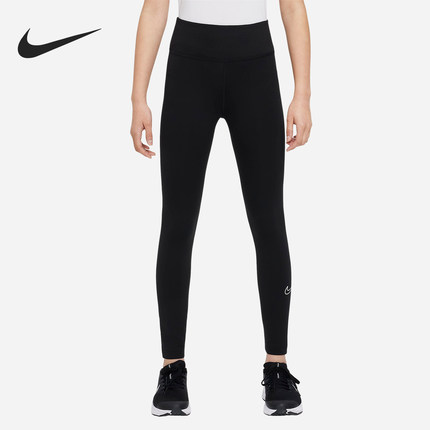 Nike/耐克正品冬季新款大童时尚保暖紧身高腰运动长裤DV3135