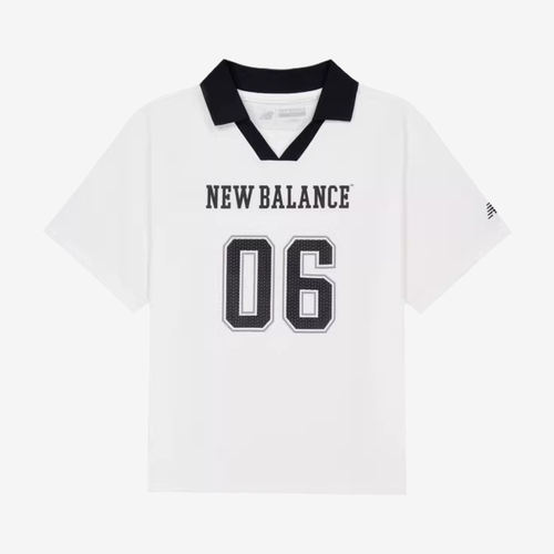 New Balance新百伦正品儿童短袖休闲运动翻领衫ND7FG6S083-WT