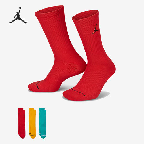 Nike/耐克正品Air Jordan男女透气运动袜三双装SX5545-916