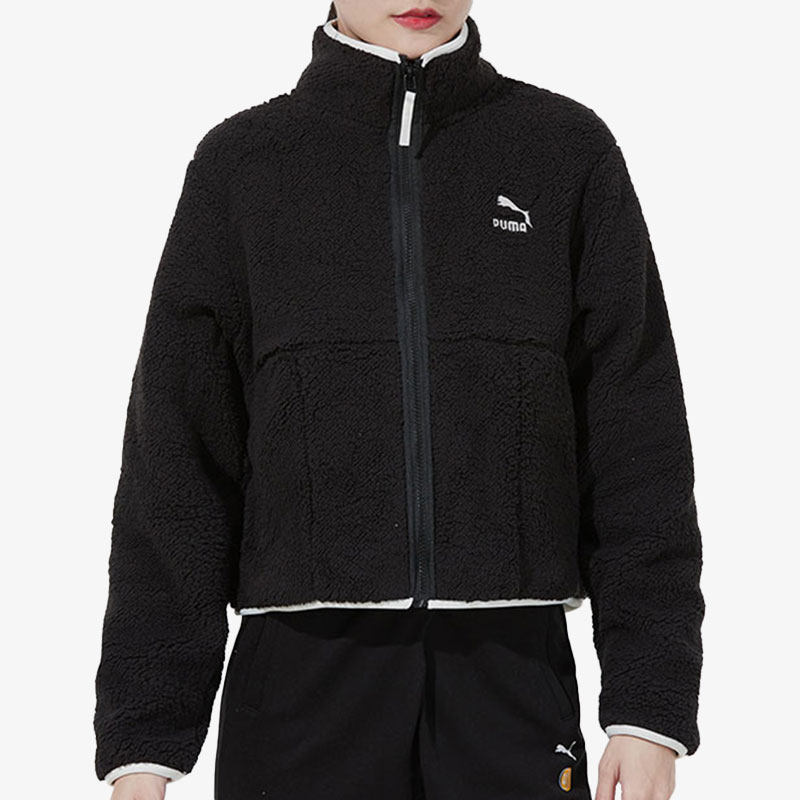 Puma/彪马正品2021秋冬款女子保暖羊羔毛立领外套533032-01,运动服/休闲服装,运动茄克/外套,淘宝优惠券,粉丝福利购,淘宝优惠卷