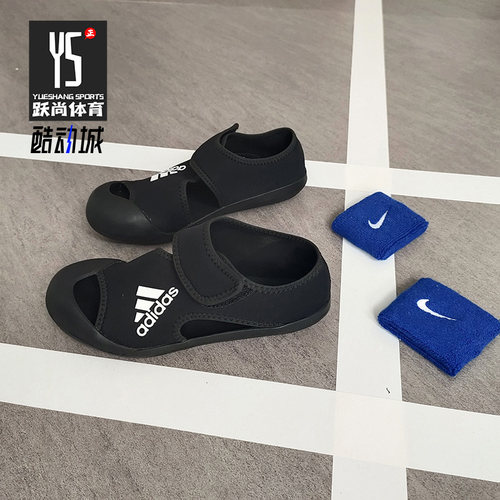 阿迪达斯大童魔术贴运动凉鞋
