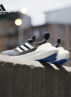 Adidas/阿迪达斯正品2025新款男女轻便透气厚底跑步鞋HP9477