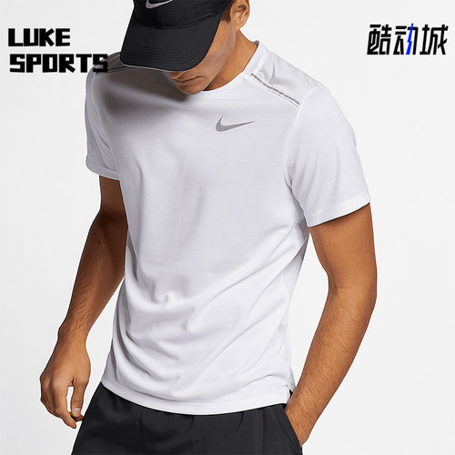 Nike/耐克正品夏季新款男士运动跑步透气训练短袖AJ7566-100