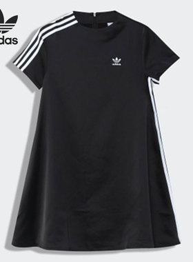 Adidas/阿迪达斯正品三叶草女子运动休闲短袖连衣裙 GR2174