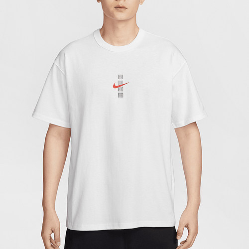 Nike/耐克正品Sportswear男士宽松图案针织经典短袖IH0835-100