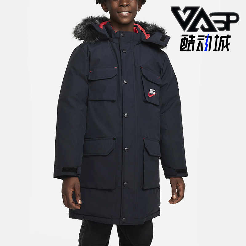 Nike/耐克正品冬季新款大童休闲保暖运动羽绒服DZ9724-010