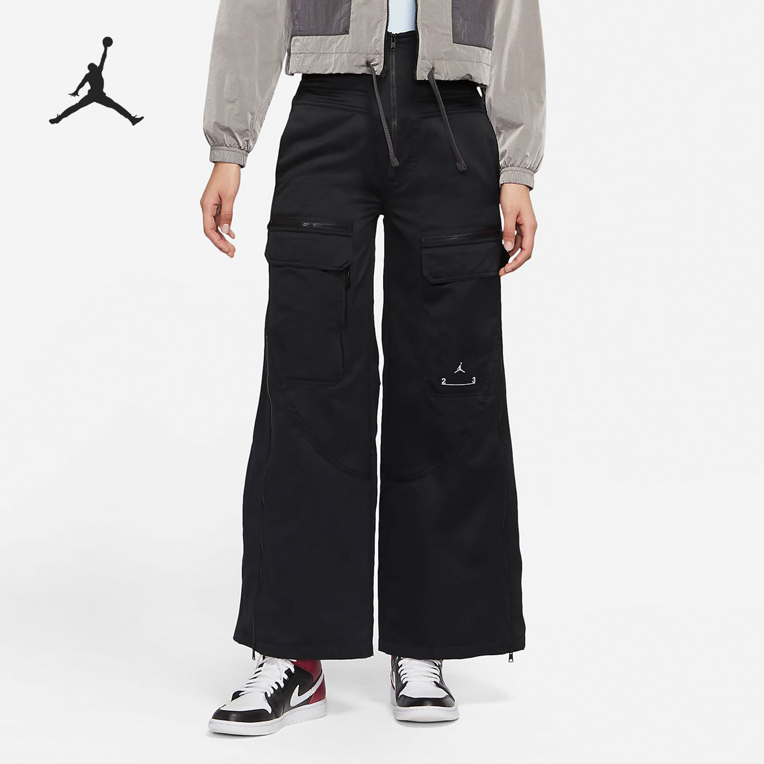 Nike/耐克正品休闲Air Jordan女子工装阔腿背带裤 DM5298-010
