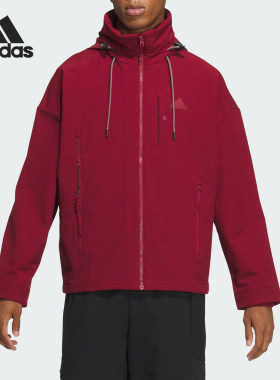 Adidas/阿迪达斯FUSTL JKT 3男士训练连帽外套夹克IM9060