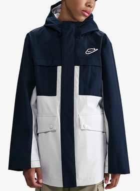 Nike/耐克正品2025大童防风梭织拒水三合一保暖羽绒服IQ9989-410