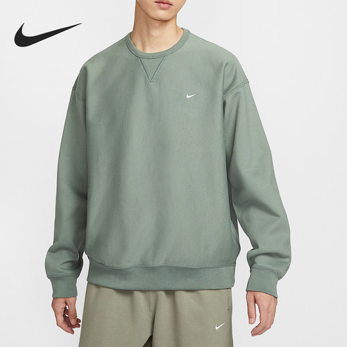 Nike/耐克正品Solo Swoosh男士复古宽松加绒卫衣HV1087-364
