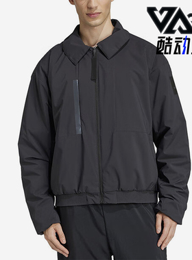 Adidas/阿迪达斯正品运动男士翻领经典拉链宽松棉服JD6663