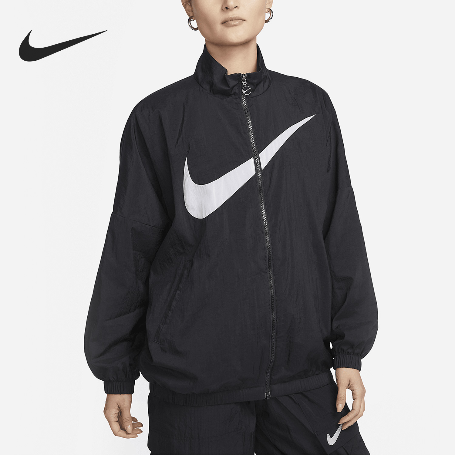 Nike/耐克正品2023新款女子梭织休闲运动夹克外套DX5865-010