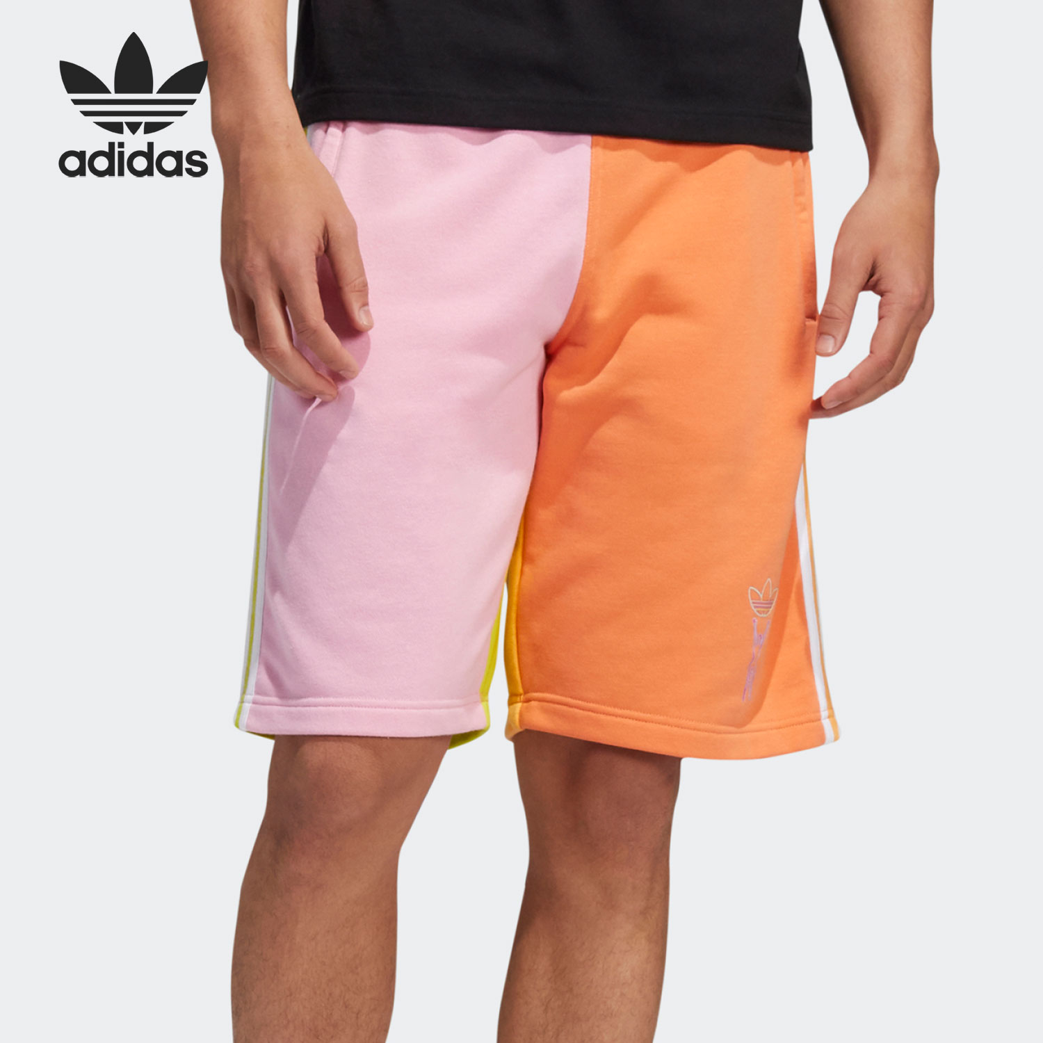 Adidas/阿迪达斯正品三叶草男装Love Unites男子休闲短裤H43975