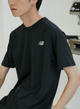 New Balance/NB正品夏季新款男子户外休闲运动短袖T恤MT11205-BK