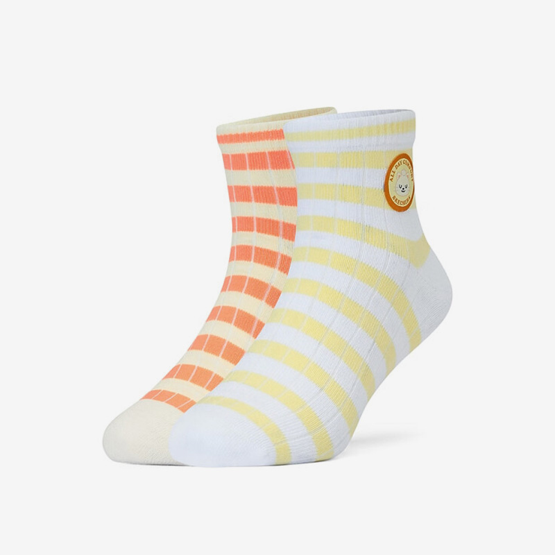 Skechers/斯凯奇正品Quarter Sock儿童运动休闲短筒袜两双装