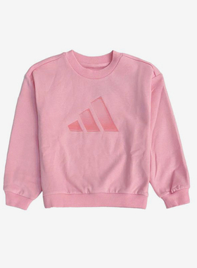 Adidas/阿迪达斯正品圆领套头长袖2025年秋季儿童经典卫衣KS0646