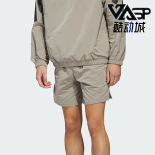 经典 Adidas 阿迪达斯正品 篮球系列情侣款 JC7842 运动休闲梭织短裤