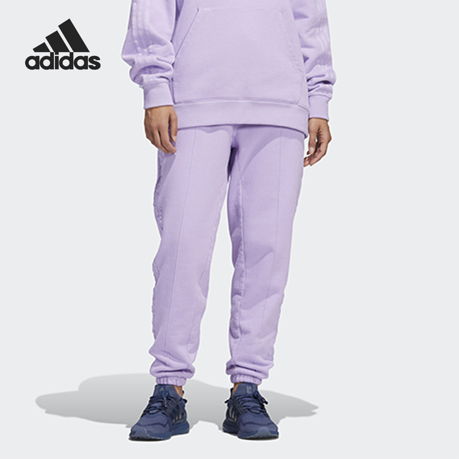 阿迪达斯男女束脚休闲长裤