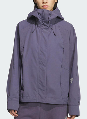 Adidas/阿迪达斯正品FOS W WVN JKT女士宽松保暖梭织外套KS0067