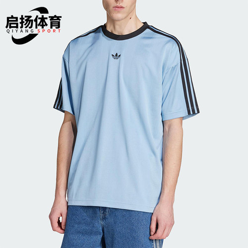 Adidas/阿迪达斯正品三叶草男士经典套头户外经典圆领短袖JW5879