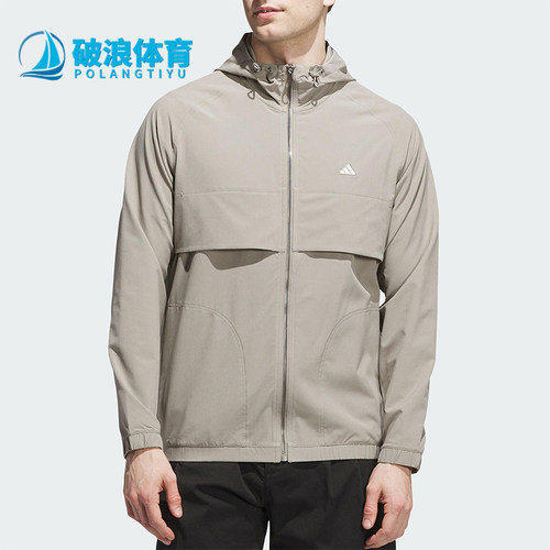 Adidas/阿迪达斯正品GO-TO FZ WNDBRK男士休闲运动连帽外套JL7915