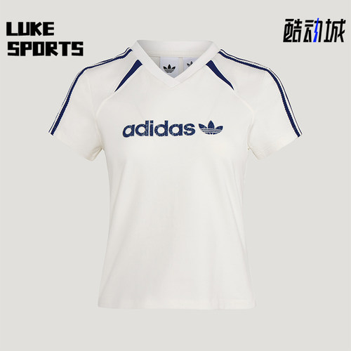 Adidas/阿迪达斯正品三叶草BLKTWT-SHIRT新款女经典短袖T恤KU4763