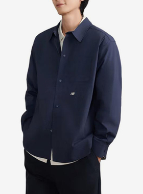 New Balance/NB正品秋季新款男子运动翻领长袖衬衫AMJ43300-ECL