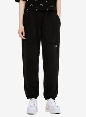 Puma/彪马正品当季新款女子透气针织休闲运动长裤533054-01