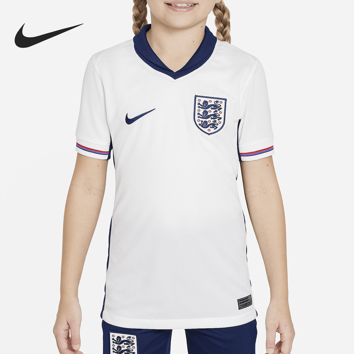 Nike/耐克正品当季新款大童经典时尚足球球衣FJ4410-100
