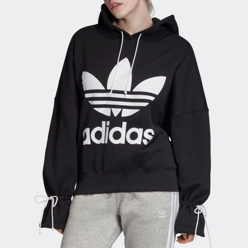 Adidas/阿迪达斯 三叶草19冬季新品女子休闲连帽卫衣套头衫EC1897