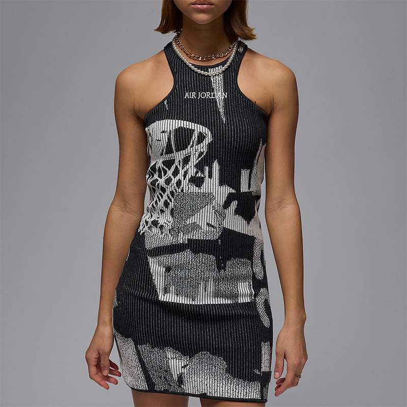 Nike/耐克正品JORDAN女士紧身针织醒目经典时尚连衣裙HJ0017-133