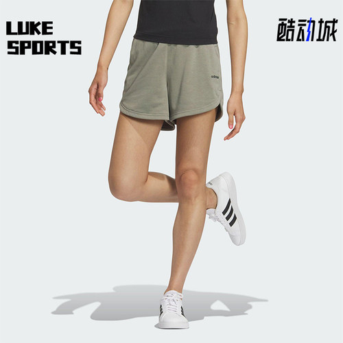 Adidas/阿迪达斯正品新款女灰色轻盈吸湿排汗经典简约短裤JM2238