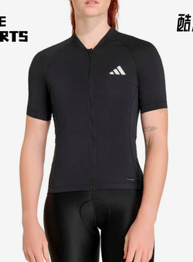 Adidas/阿迪达斯正品运动拉链骑行服新款骑行短袖上衣KB9562