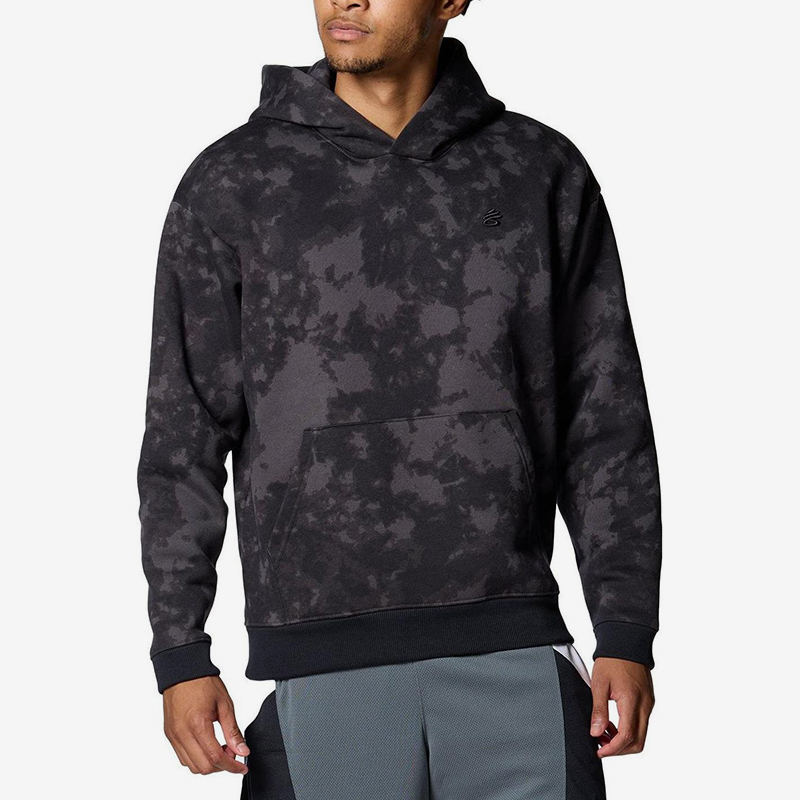 UA/安德玛正品运动男子加绒保暖运动连帽卫衣套头衫1380326-010