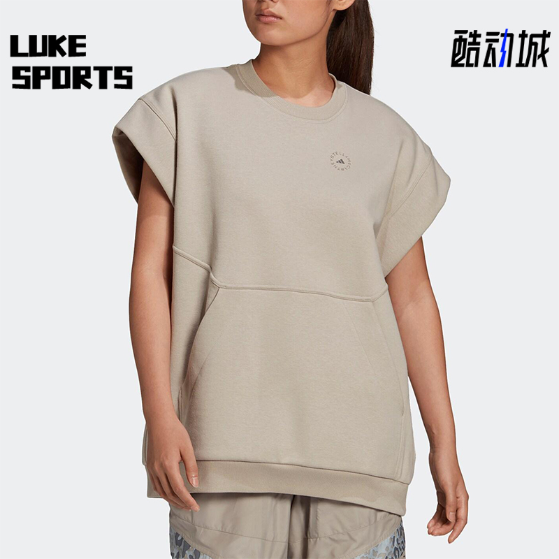 Adidas/阿迪达斯正品MUSCLE女士透气训练宽松无袖运动短袖FU0725