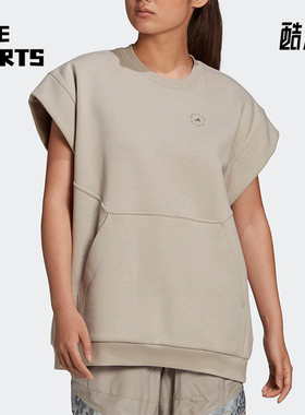 Adidas/阿迪达斯正品MUSCLE女士透气训练宽松无袖运动短袖FU0725