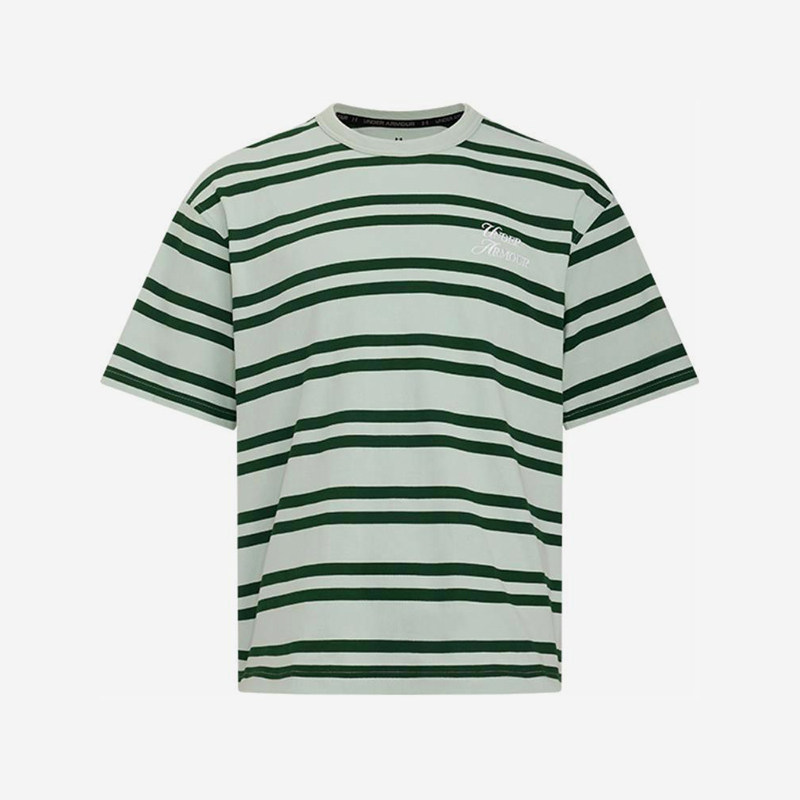 UA/安德玛正品2025新款男女同款条纹圆领落肩短袖T恤6006003-377,运动服/休闲服装,运动T恤,淘宝优惠券,粉丝福利购,淘宝优惠卷